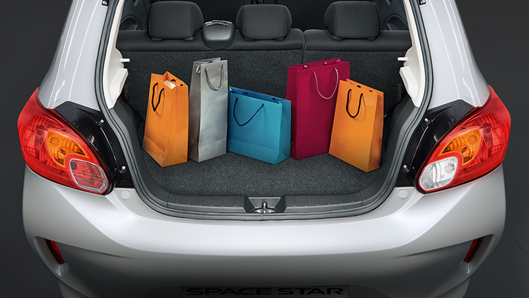 Kofferraum Space Star Select Geräumiger Kofferaum für die Shoppingtour mit dem Space Star Select